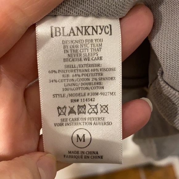 Blank NYC Gray Drapey Mixed Media Moto Jacket - Picture 10 of 14